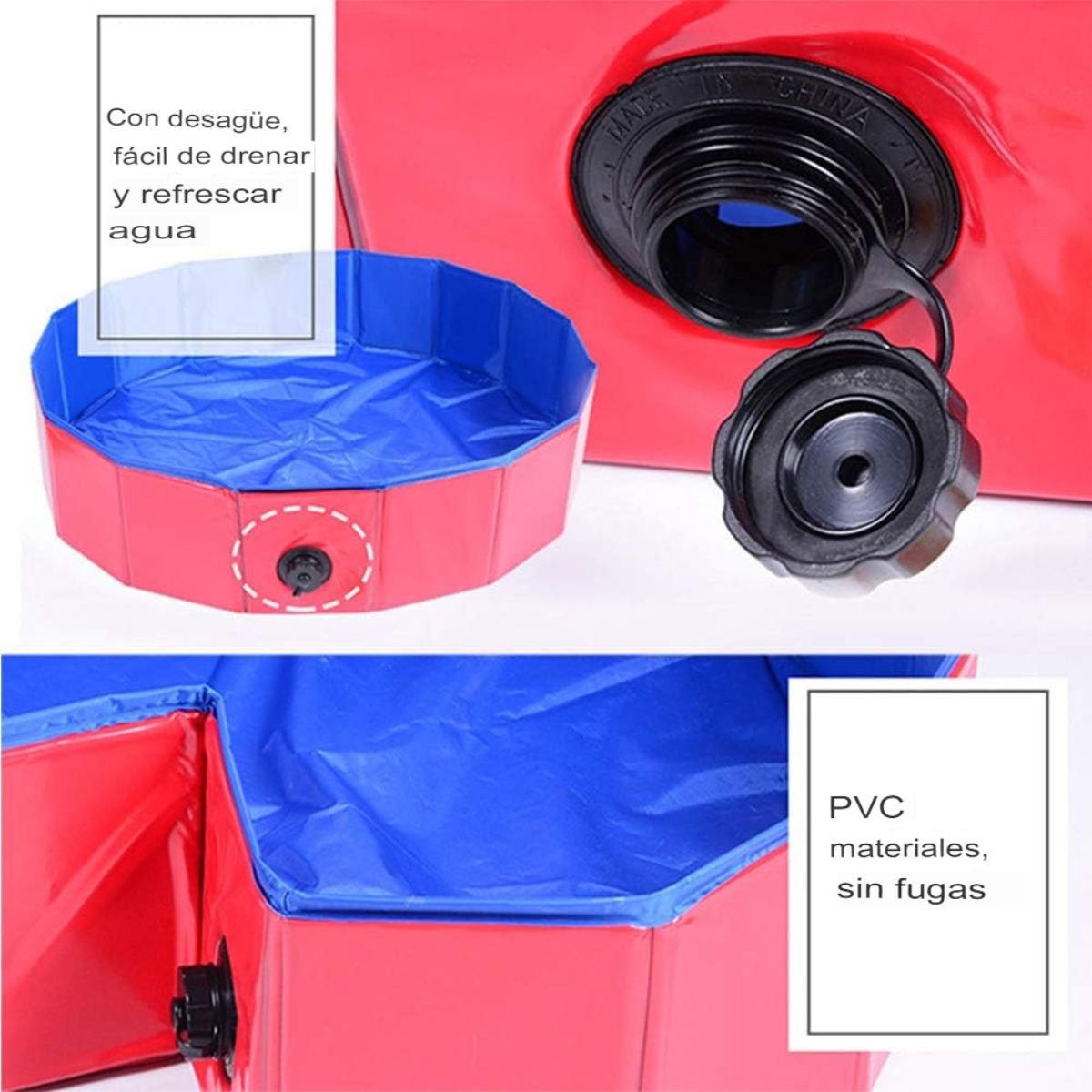 Piscina para perros detalle