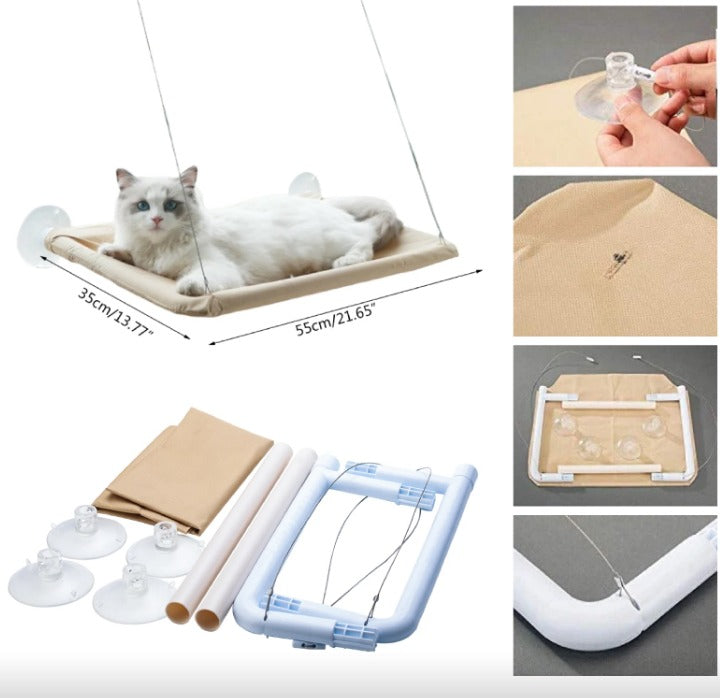 Cama hamaca de ventana para gatos