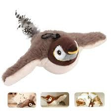 Pájaro de peluche detalle