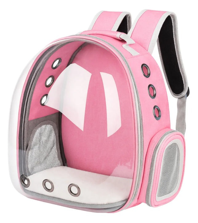 Mochila transportadora con ventana