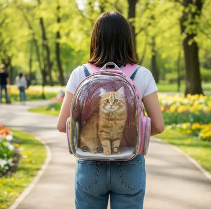 Mochila transportadora detalle
