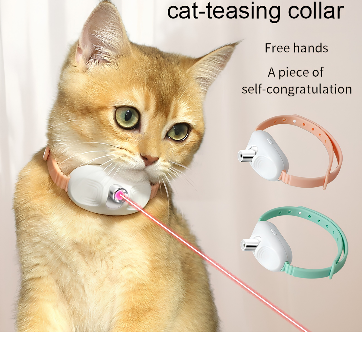 Collar láser automático para gatos